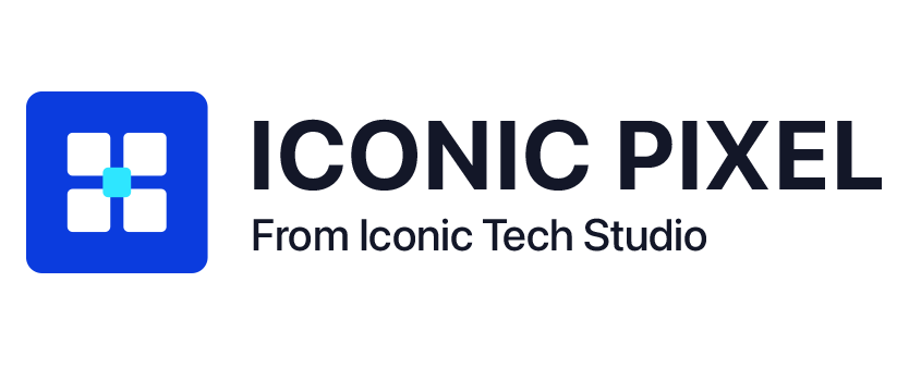 Logo of Iconic Pixel from Iconic Tech Studio on a white background